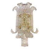 Transparent Lingue Murano Glass Wall Lamp by Simoeng