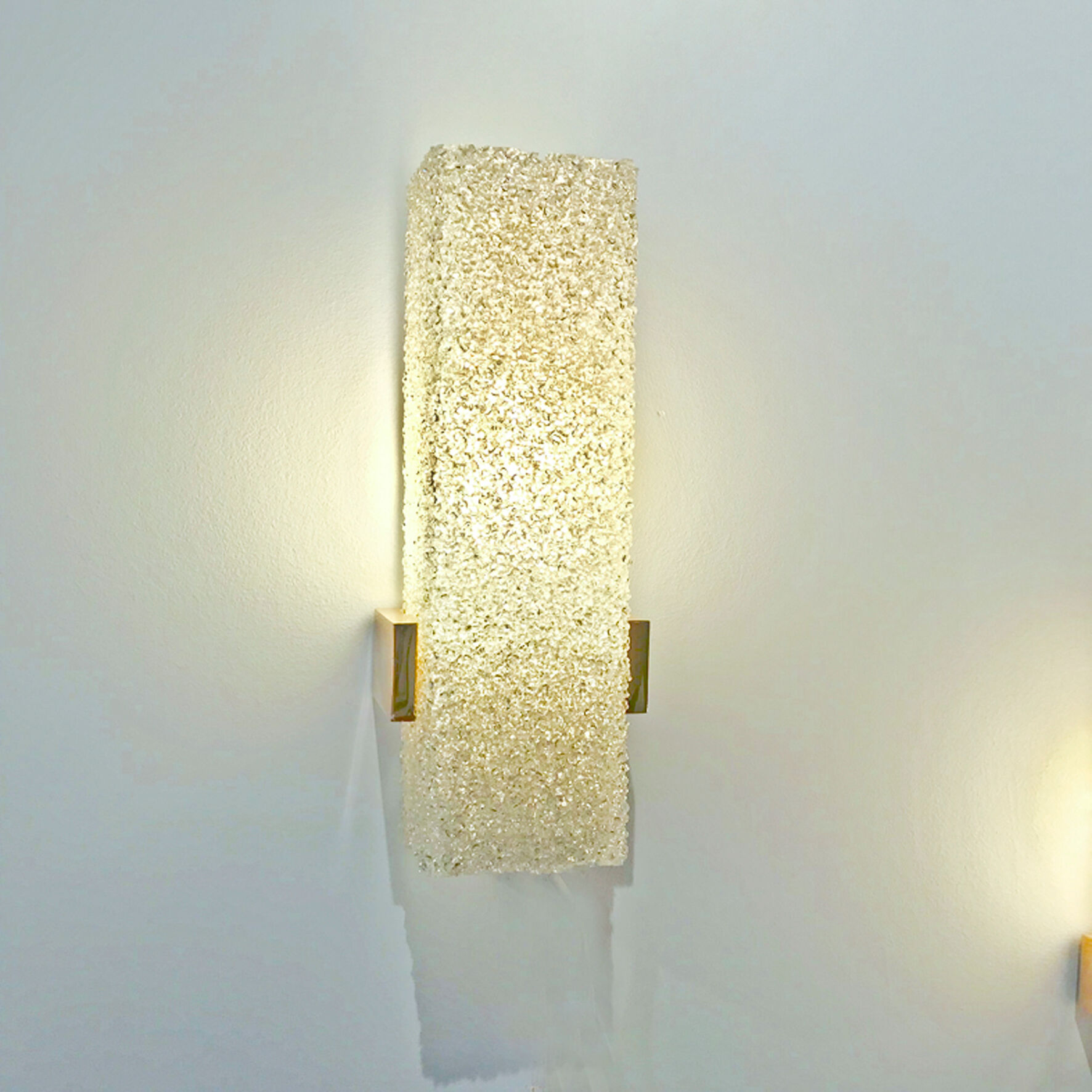 Pair of perspex wall lamp