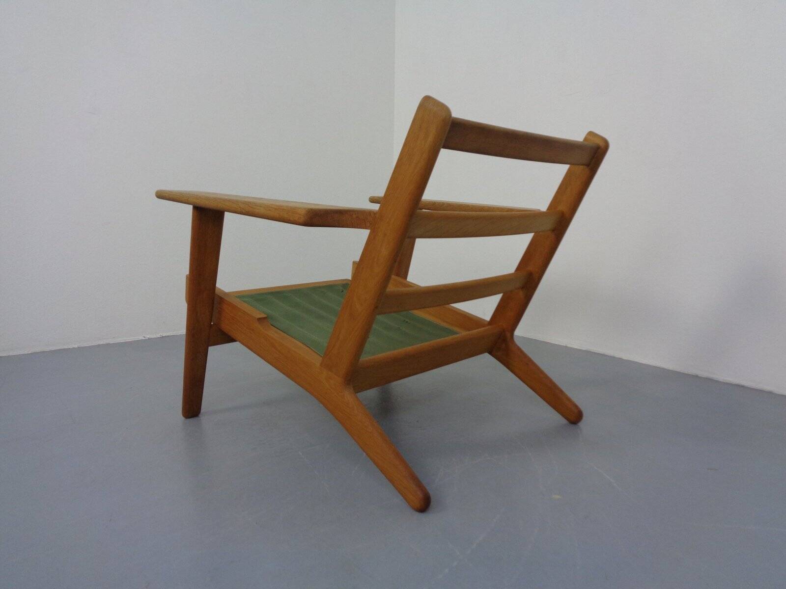 Danish GE290 Chair in Oak and Kvadrat Hallingdal by Hans J. Wegner for Getama, 1960s