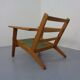 Danish GE290 Chair in Oak and Kvadrat Hallingdal by Hans J. Wegner for Getama, 1960s