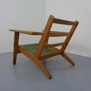Danish GE290 Chair in Oak and Kvadrat Hallingdal by Hans J. Wegner for Getama, 1960s