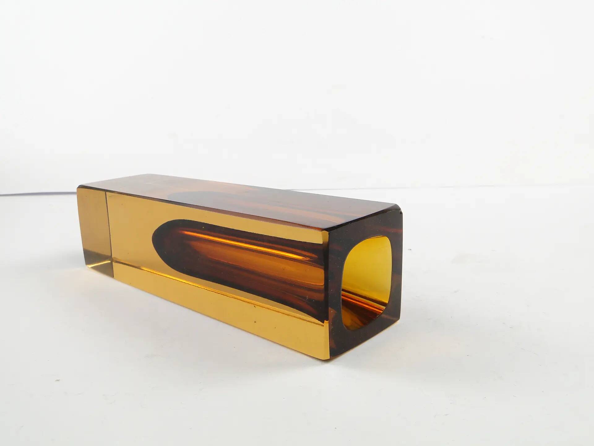 Murano vase, Sommerso, glass, design by F. Poli, Italy, 1950s