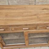 Ancien vaisselier en teck birman