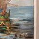 Old painting, Marine, signed B Franco, 50s/70s