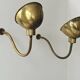 Pair of vintage brass wall lights, France 1970