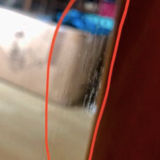 Miroir rectangulaire contours en pin à retaper