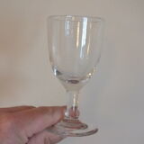 4 verres anciens à porto ou apéritif en verre soufflé 19ème