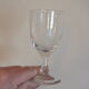 4 antique glasses in port or alcohol decorated with arabesques