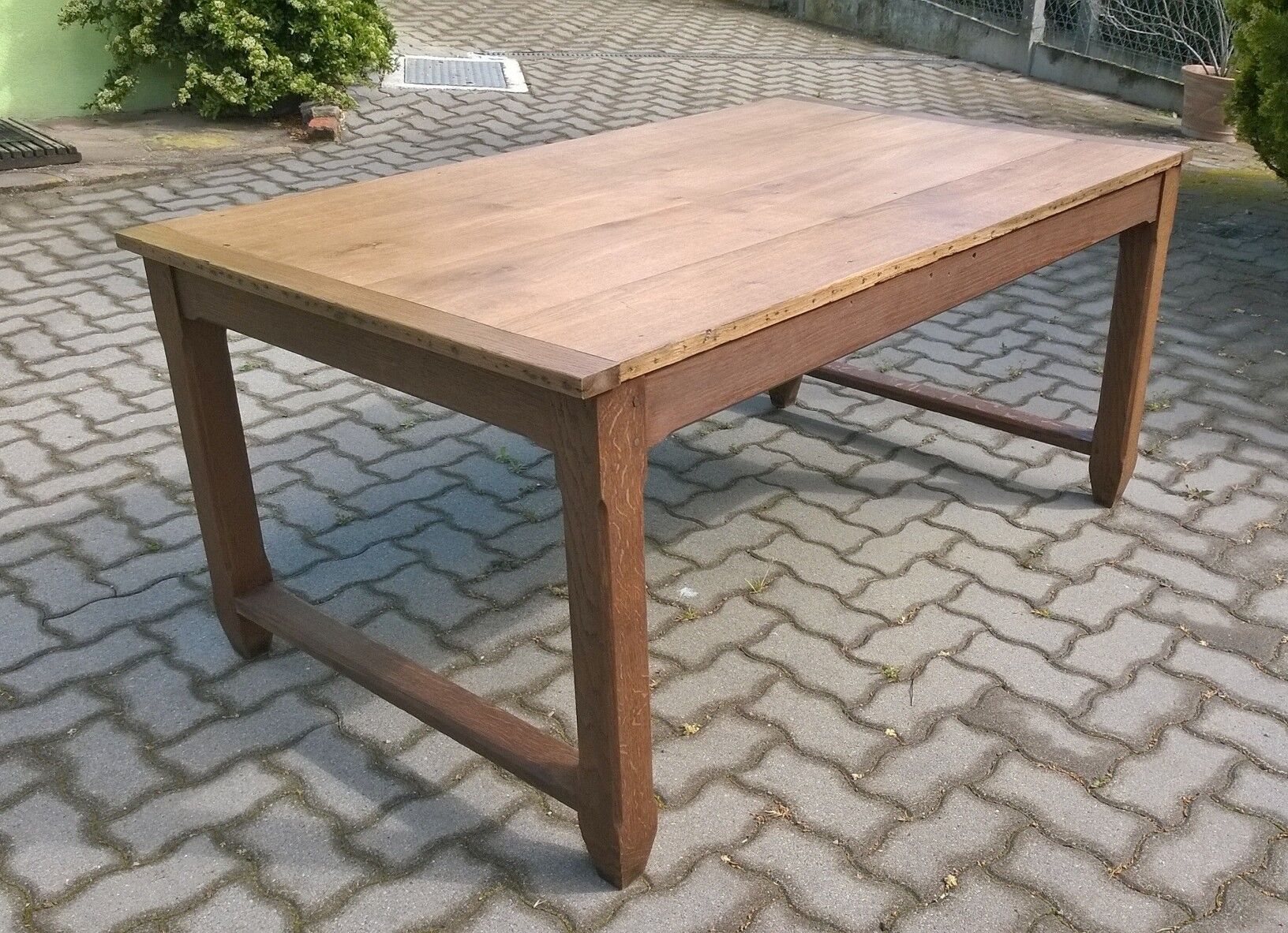 Solid oak farm table 1930