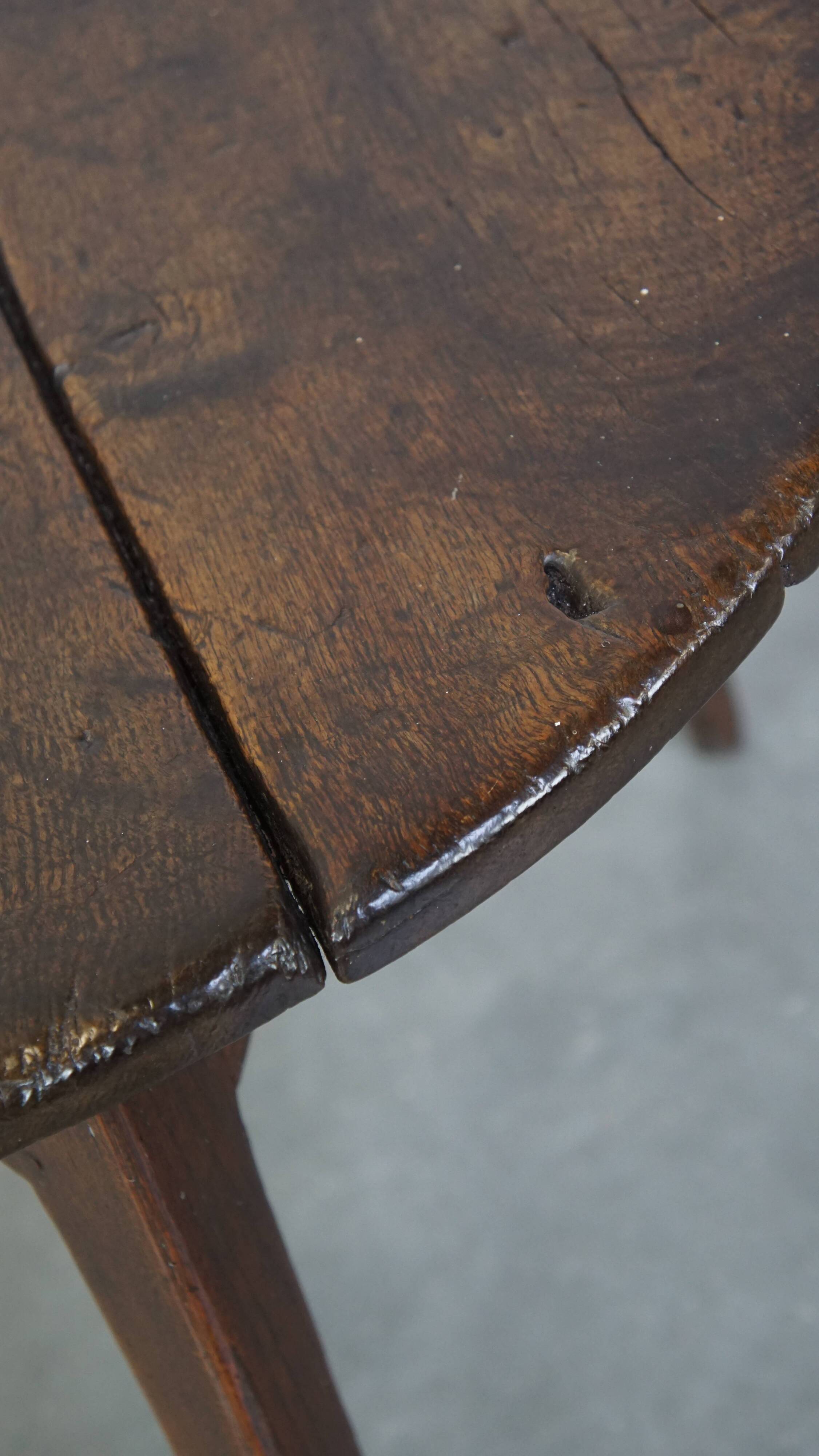 Antique English cricket table from the 18th century