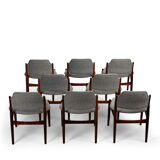 Set of 8 Arne Vodder 62 rosewood chairs