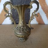 Retro soliflore vase gilded metal