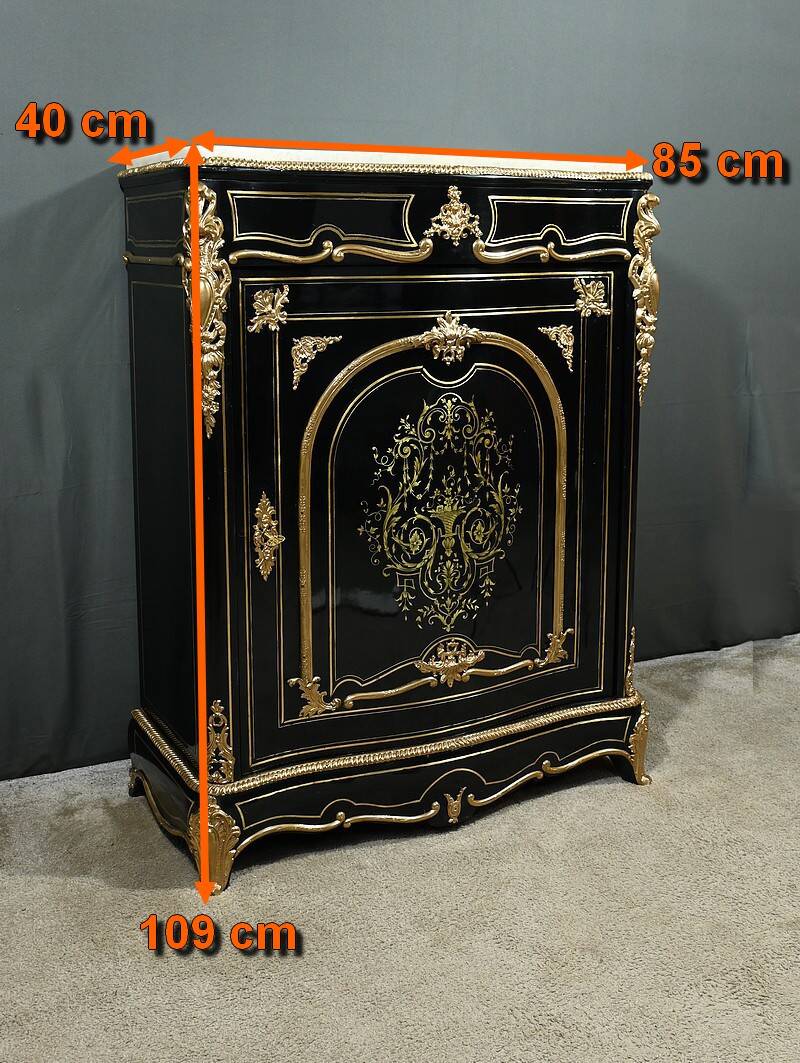 Support Furniture in Blackened Pear Wood, Napoleon III Period – Mid 19th Century