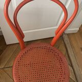 Chaise d'appoint Mobel Jacob & Josef Kohn estampillé  - En bois - rouge