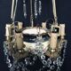 Lustre 6 lights in Crystal, Bronze, and Earthenware