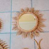 Rattan mirrors