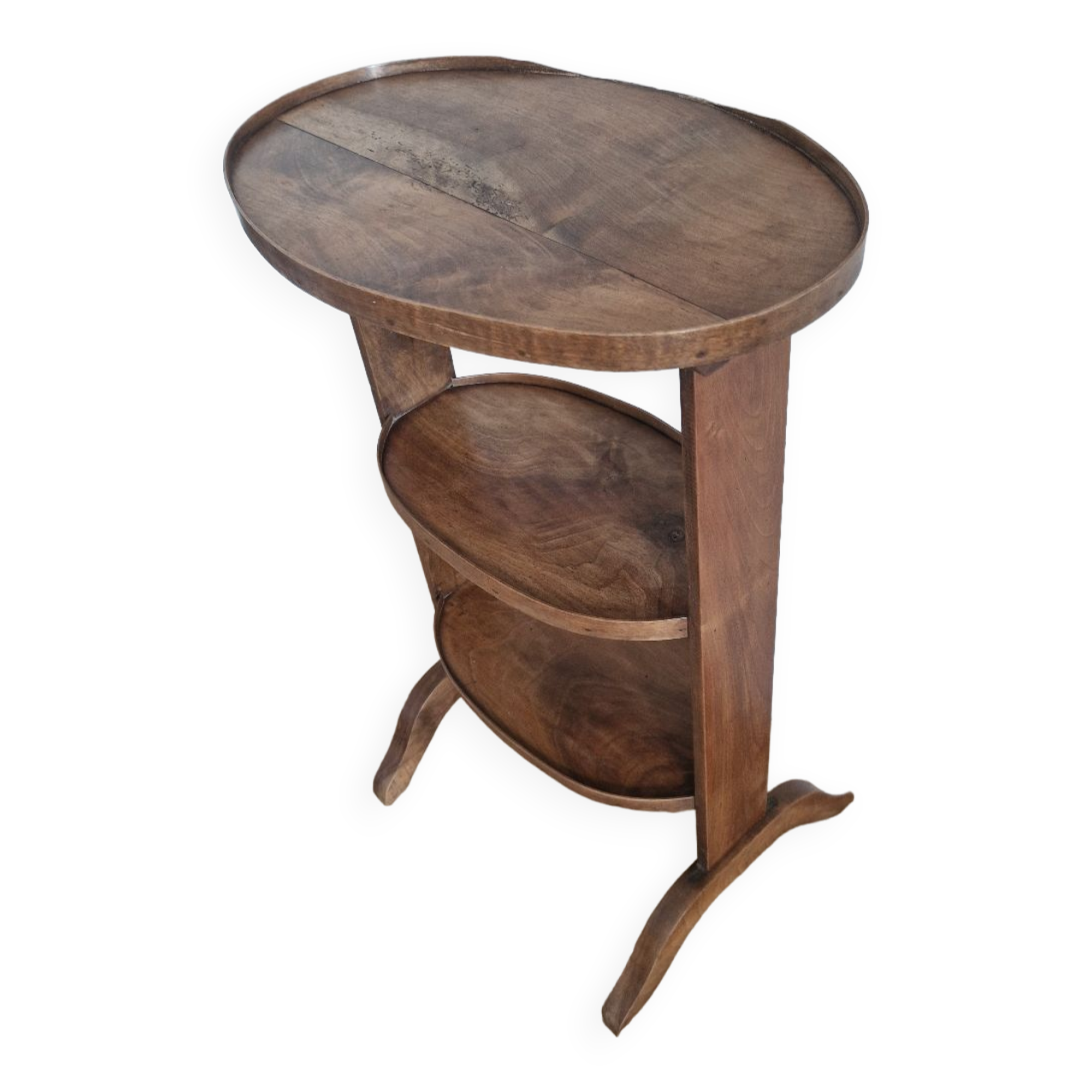 Antique walnut pedestal table furniture