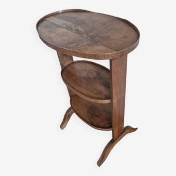 Antique walnut pedestal table furniture