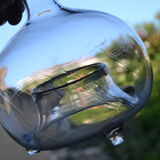 Glass trap blown 18th or 19th century