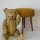 Vintage Space Age Stool: Mid Century Ottoman, Yugoslavia 1960s