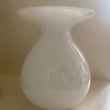 Corole vase opaline white glass Pia Amsell for Ikea