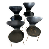 4 chaises modéle 3107 par Arne Jacobsen