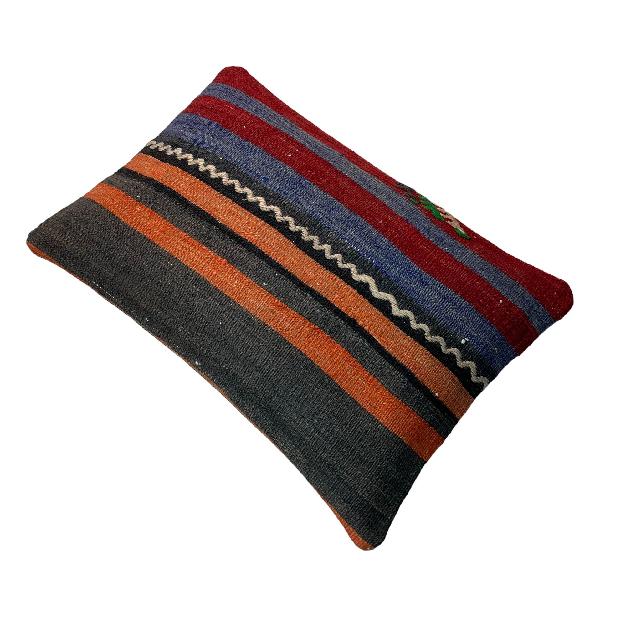 Housse de coussin vintage turque faite à la main, 30 x 50 cm
