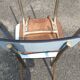 2 chaises formica bleu ciel