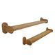 Pair of vintage shelves in solid light oak, Guillerme et Chambron