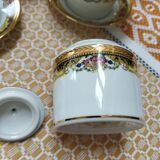 Cups and sugar bowl porcelain Limoges