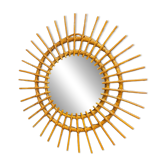 Rattan sun mirror 1960 55 cm