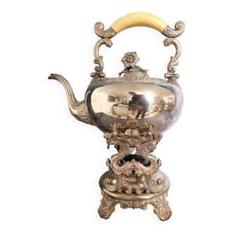 Samovar silver metal kettle 19th century