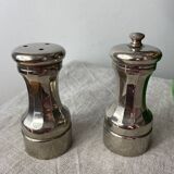 Silver-plated salt and pepper shakers