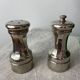 Silver-plated salt and pepper shakers