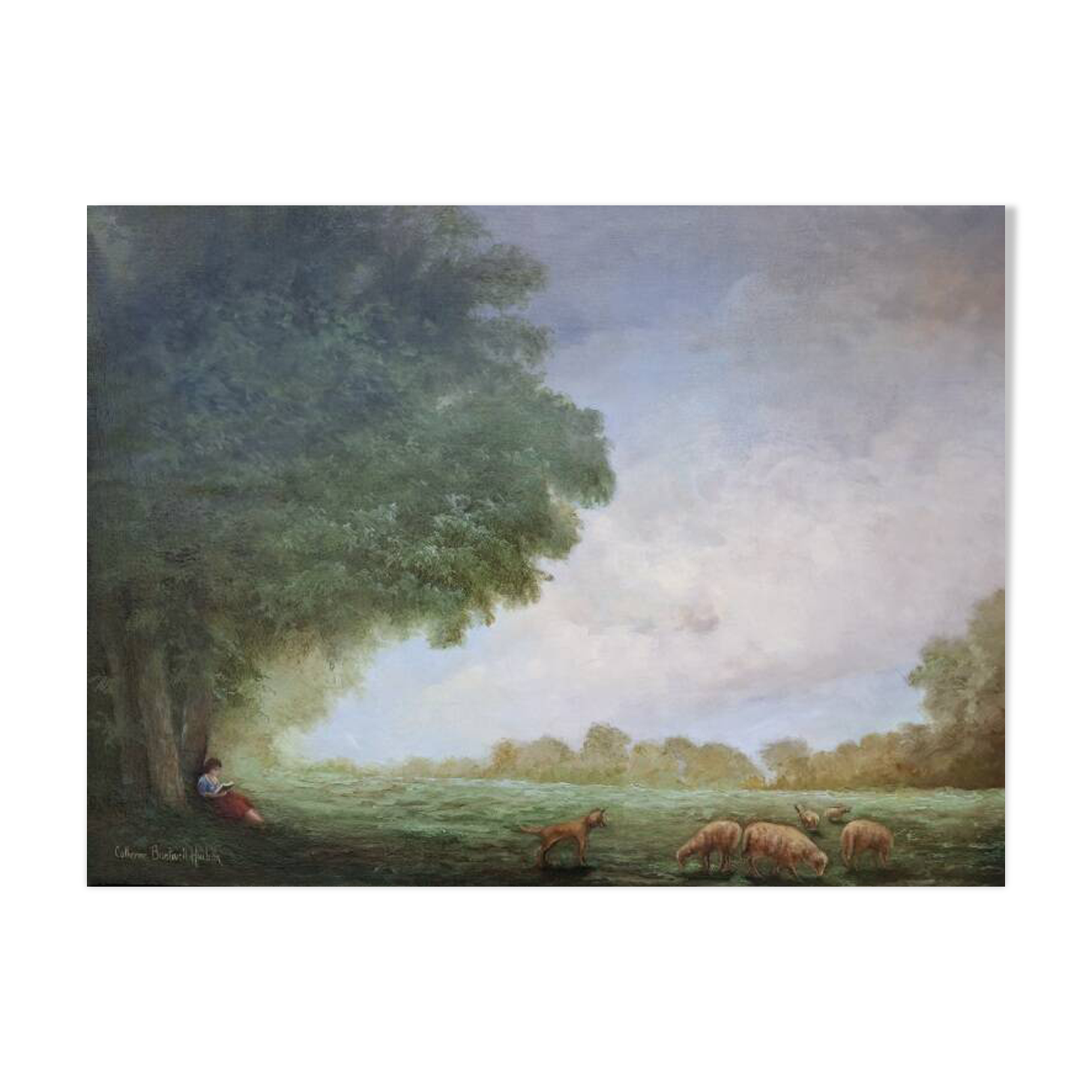 Landscape with sheep