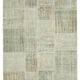Hand-knotted anatolian contemporary 171 cm x 240 cm beige patchwork carpet