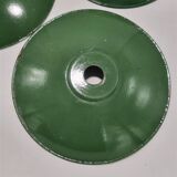 Suspensions in green enamelled sheet metal