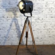 Vintage tripod theater spotlight, 1960s