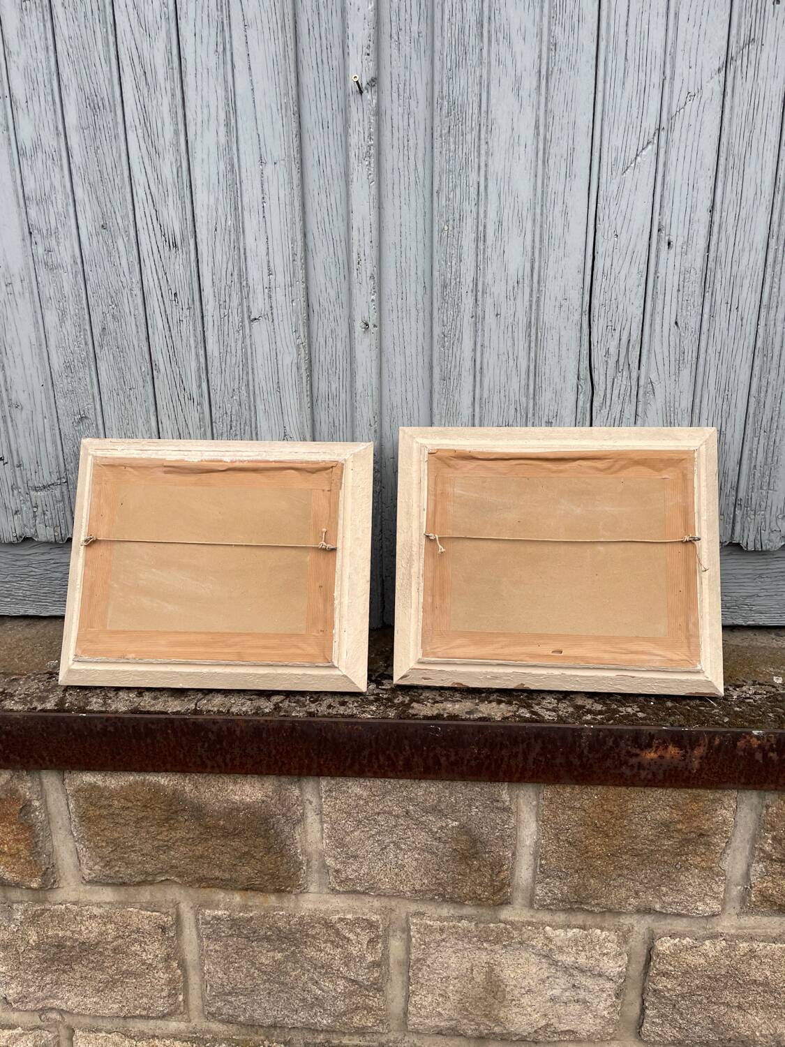 Two old watercolours of nature