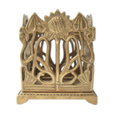 Porte-crayons art nouveau en laiton
