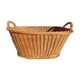 Wicker laundry basket