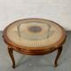 Chippendale Coffee Table in Wood, Canning and Glass