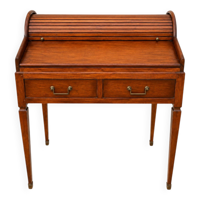 Bureau à cylindre Louis XVI en merisier
