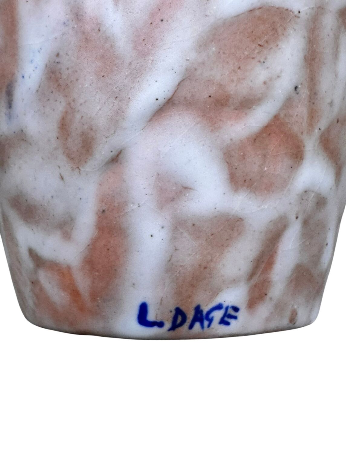 2 Art Deco vases in glazed stoneware signed Louis Dage