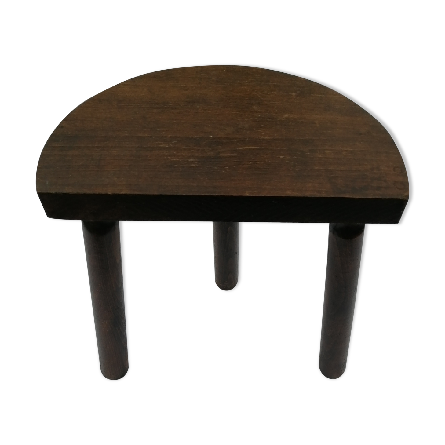 Tabouret en bois demi lune