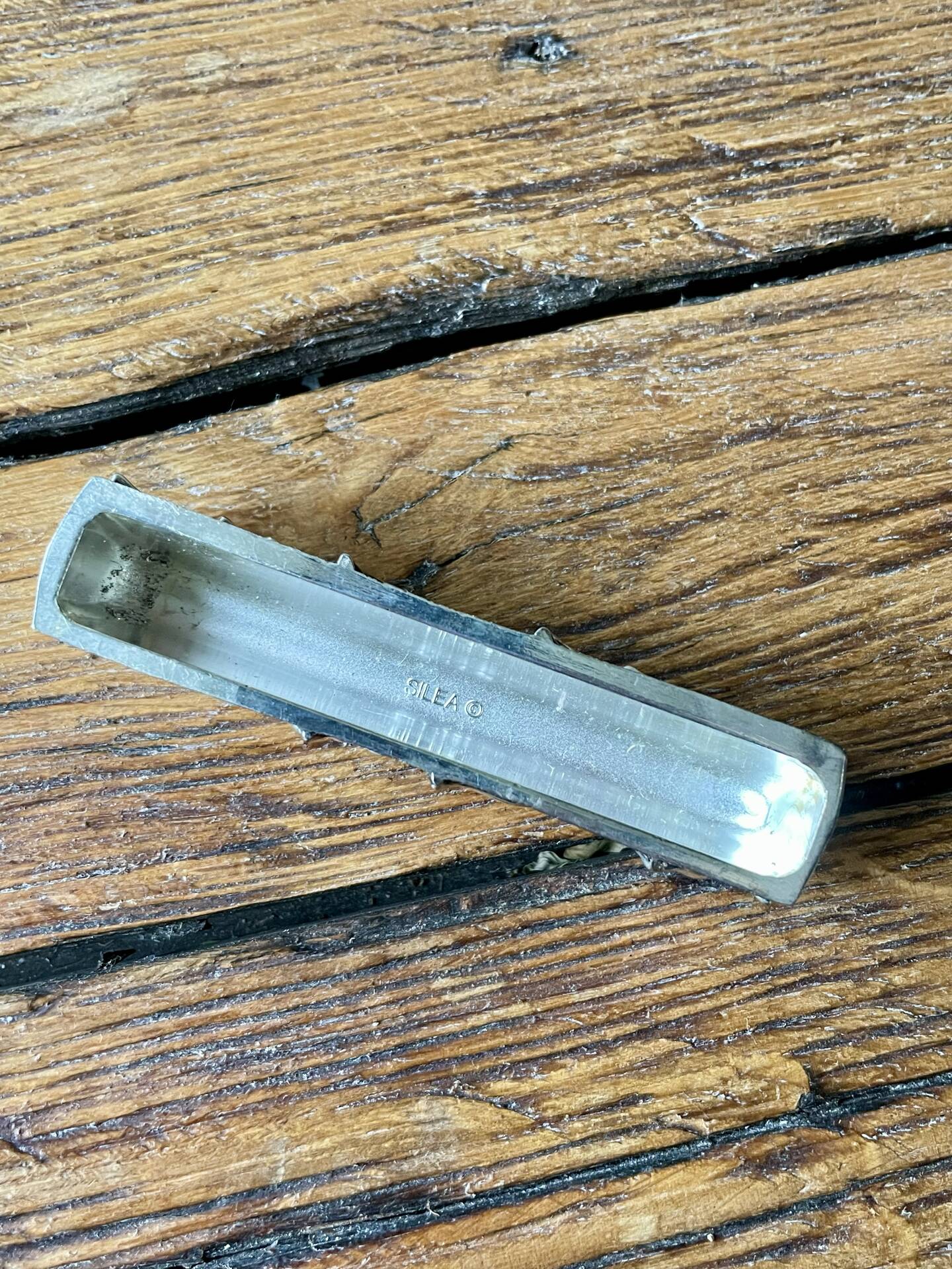 6 silver metal knife rests SILEA vintage