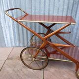 Mid-century bar cart/service cart by Cesare Lacca, 1950s.