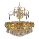 Lustre en laiton, design danois, années 1970, production : Danemark