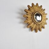 Miroir doré du milieu du siècle, années 1960