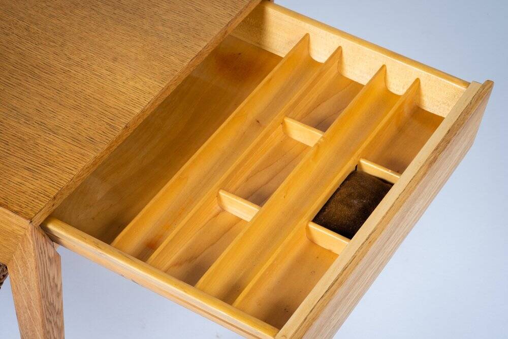 Table d'Appoint en Chêne par Severin Hansen pour Haslev, 1950s